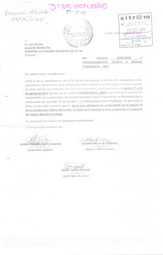 Respuesta a consulta Ley Municipal Autonómica