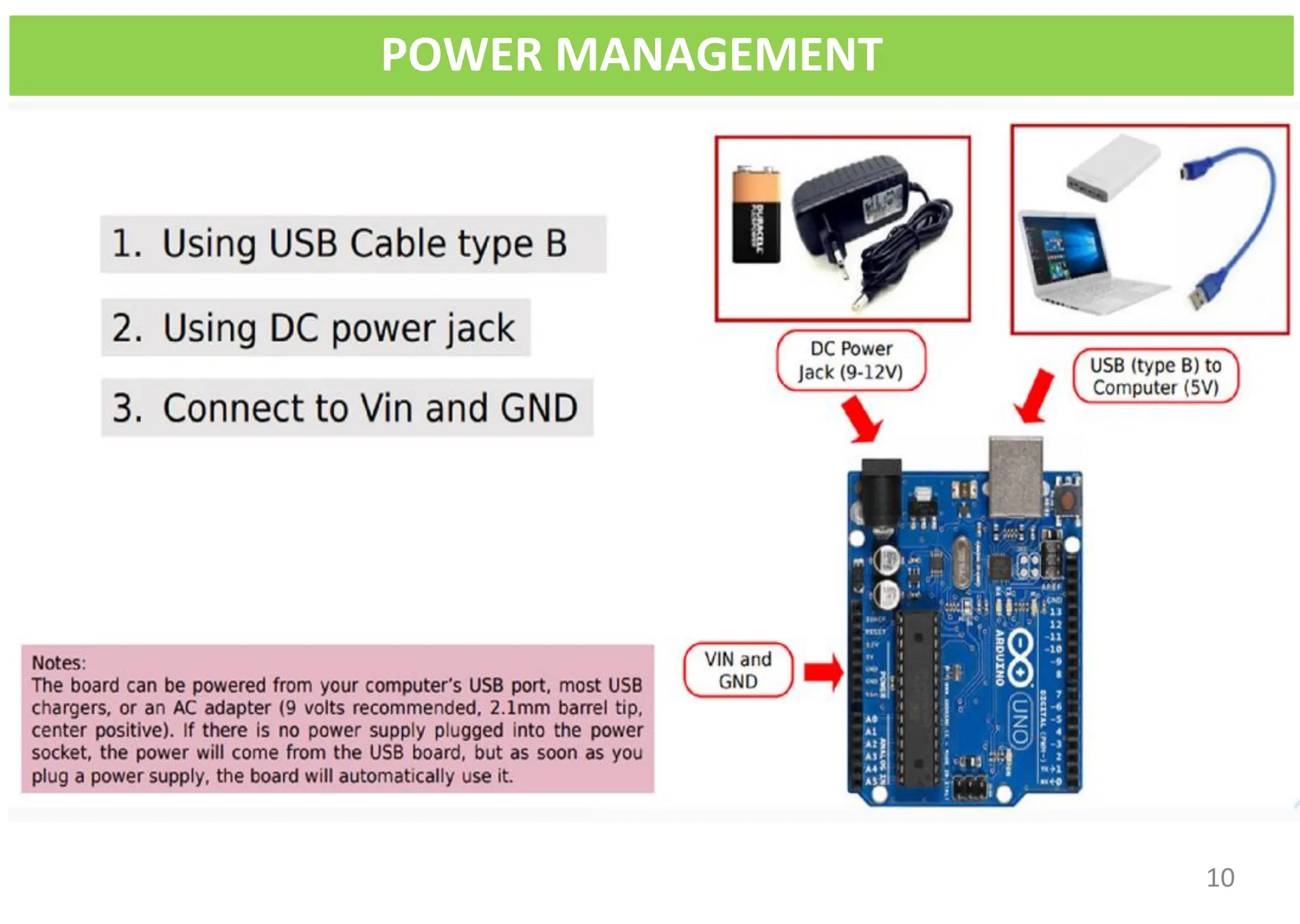 POWER MANAGEMENT
10
 