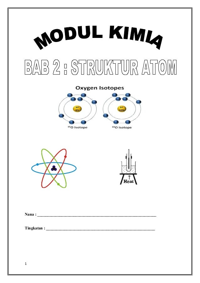 Bab 2 : struktur atom (kimia tingkatan 4)