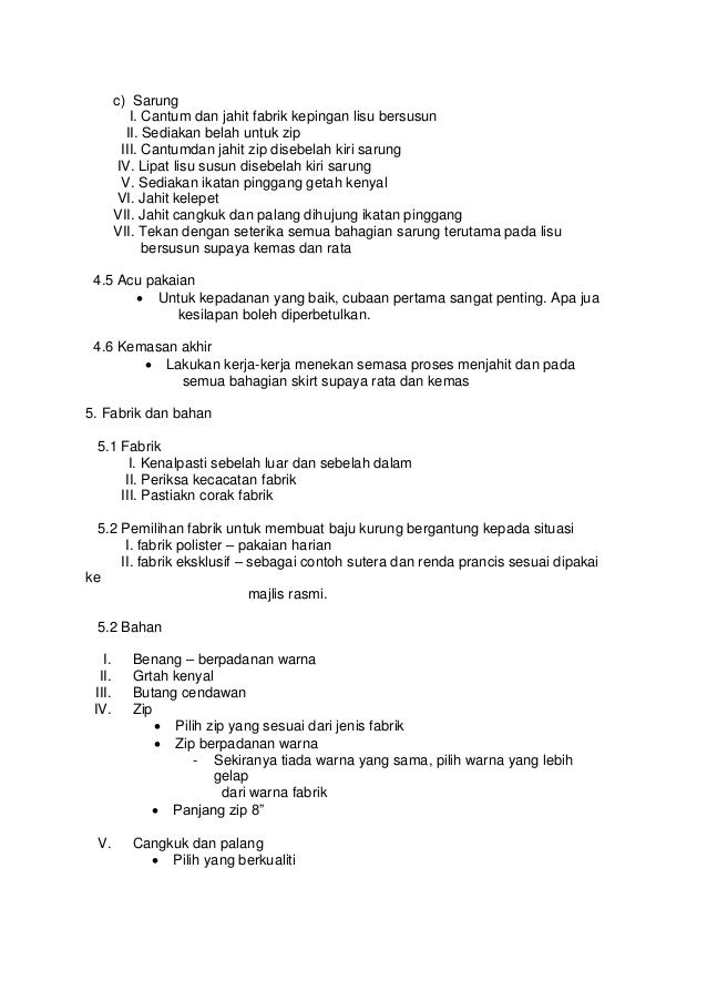 Nota Baju Kurung Online 2020