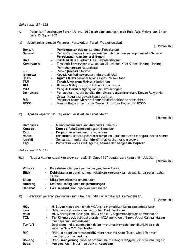 Nota cemerlang sejarah t5