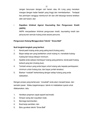 Nota ceramah pengurusan kewangan keluarga