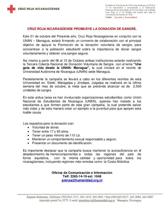 Nota de prensa firma de convenio entre CRN - UNA Managua