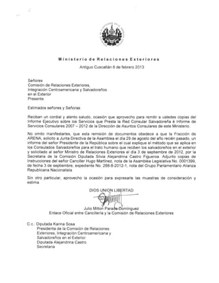 Nota enlace cancilleria