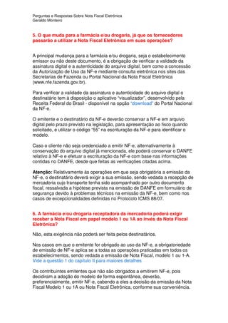Nota Fiscal Eletronica Resumo