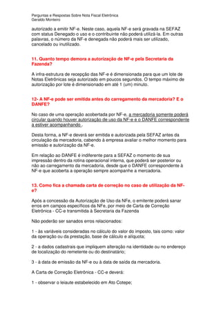 Nota Fiscal Eletronica Resumo
