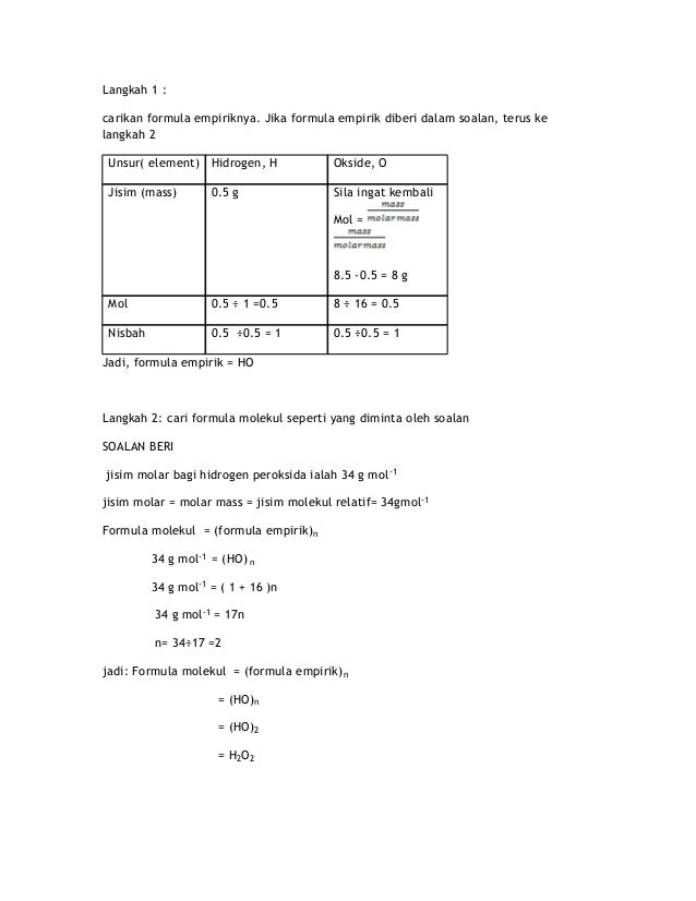 Nota kimia t4