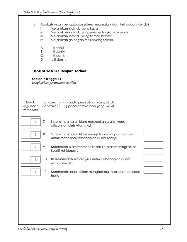 Nota lengkap tasawwur islam ting 5 Nota lengkap tasawwur islam ting 5