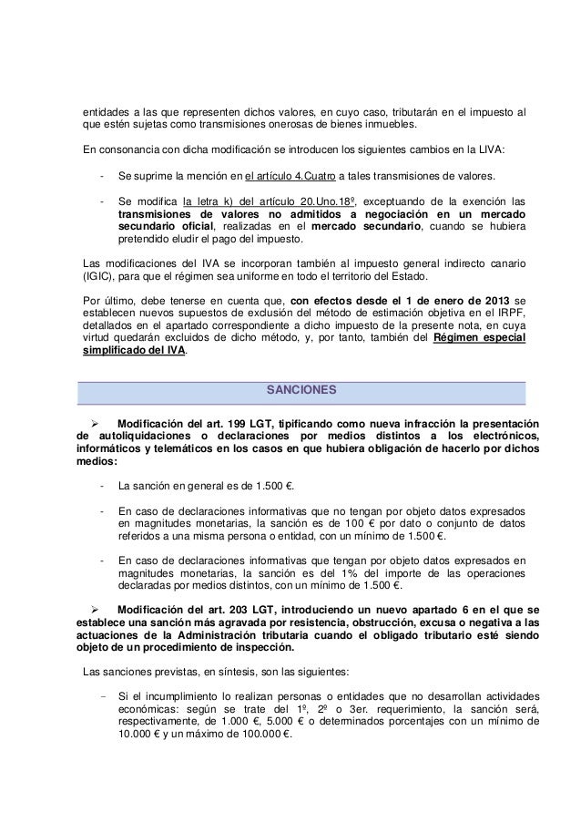 LEY 7/2012 de 29 de octubre