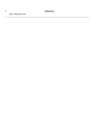 Z0936/2014 
REF: ROTAER 3-B) 
