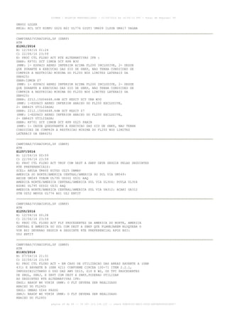 AISWEB - BOLETIM PERSONALIZADO - 01/05/2016 às 16:56:10 UTC - Total de Páginas: 49
página 28 de 49 :: IP 187.113.136.122 :: check 8DB0824C-EEC1-4050-ADF6B8690D22E907
UM402 LOLER
KMIA: RCL DCT NIMPU UZ26 BSI UL776 GIGTI UM409 ILSUB UM417 VAGAN
CAMPINAS/VIRACOPOS,SP (SBKP)
ATM
Z1261/2016
B) 12/04/16 01:24
C) 22/06/16 23:59
E) PROC CTL FLUXO ACT RTE ALTERNATIVAS IFR :
SBBR: KP701 DCT ISMOB DCT RPR W30
(RMK: 1- ESPACO AEREO INFERIOR ACIMA FL200 INCLUSIVE, 2- DESDE
QUE DURANTE A EXECUCAO DAS SID DE SBKP, NAO TENHA CONDICOES DE
CUMPRIR A RESTRICAO MINIMA DO FL200 NOS LIMITES LATERAIS DA
SBR425)
SBBR:ISMOB Z7
(RMK: 1- ESPACO AEREO INFERIOR ACIMA FL200 INCLUSIVE, 2- DESDE
QUE DURANTE A EXECUCAO DAS SID DE SBKP, NAO TENHA CONDICOES DE
CUMPRIR A RESTRICAO MINIMA DO FL200 NOS LIMITES LATERAIS DA
SBR425)
SBBR: 2212.15S04648.64W DCT KEXIT DCT URB W30
(RMK: 1-ESPACO AEREO INFERIOR ABAIXO DO FL200 EXCLUSIVE,
2- SBR425 UTILIZADA)
SBBR: 2212.15S04648.64W DCT KEXIT Z7
(RMK: 1-ESPACO AEREO INFERIOR ABAIXO DO FL200 EXCLUSIVE,
2- SBR425 UTILIZADA)
SBBR: KP701 DCT ISMOB DCT RPR UZ25 PABIN
(RMK: 1- DESDE QUEDURANTE A EXECUCAO DAS SID DE SBKP, NAO TENHA
CONDICOES DE CUMPRIR A RESTRICAO MINIMA DO FL200 NOS LIMITES
LATERAIS DA SBR425)
CAMPINAS/VIRACOPOS,SP (SBKP)
ATM
Z1257/2016
B) 12/04/16 00:59
C) 22/06/16 23:59
E) PROC CTL FLUXO ACT TKOF COM DEST A SBKP DEVE SEGUIR PELAS SEGUINTES
RTE PREFERENCIAIS:
SCEL: ARULA UM400 NITGO UZ25 OBMAV
AMERICA DO NORTE/AMERICA CENTRAL/AMERICA DO SUL VIA UM549:
ABIDE UM549 VUBOM UL795 UDIGI UZ31 AAQ
AMERICA NORTE/AMERICA CENTRAL/AMERICA SUL VIA UL304: POVLA UL304
EGONI UL795 UDIGI UZ31 AAQ
AMERICA NORTE/AMERICA CENTRAL/AMERICA SUL VIA UA312: ACARI UA312
STM UZ52 MEVOS UL776 BSI UZ2 ENTIT
CAMPINAS/VIRACOPOS,SP (SBKP)
ATM
Z1255/2016
B) 12/04/16 00:28
C) 22/06/16 23:59
E) PROC CTL FLUXO ACT FLT PROCEDENTES DA AMERICA DO NORTE, AMERICA
CENTRAL E AMERICA DO SUL COM DEST A SBKP QUE PLANEJAREM BLOQUEAR O
VOR BSI DEVERAO SEGUIR A SEGUINTE RTE PREFERENCIAL APOS BSI:
UZ2 ENTIT
CAMPINAS/VIRACOPOS,SP (SBKP)
ATM
Z1183/2016
B) 07/04/16 21:31
C) 22/06/16 23:59
E) PROC CTL FLUXO ACT - EM CASO DE UTILIZACAO DAS AREAS XAVANTE A (SBR
431) E XAVANTE B (SBR 421) CONFORME CIRCEA 100-71 ITEM 2.2.1,
IMPOSSIBILITANDO O USO DAS AWY UZ10, Z10 E W2, OS TFC PROCEDENTES
DE SBGL, SBRJ, E SBVT COM DEST A SBKP,PODERAO UTILIZAR
AS SEGUINTES RTE ALTERNATIVAS IFR:
SBGL: NAXOP W6 VUKIK (RMK: O FLT DEVERA SER REALIZADO
ABAIXO DO FL240)
SBGL: UMBAD UZ44 PAGOG
SBRJ: NAXOP W6 VUKIK (RMK: O FLT DEVERA SER REALIZADO
ABAIXO DO FL240)
 