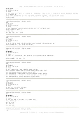 Z4055/2017
B) 05/12/17 14:14
C) PERM
E) SID ANBEV 1A - EDMUT 1A - ISTEN 1A - SUKLA 1A - VUBRA 1A RWY 29 INSERIR NO QUADRO DESCRICAO TEXTUAL,
SAIDA ANBEV 1A :
TRNS PAMUG: MANTER RDL 278 FIG ATE MIMER. CURVAR A ESQUERDA, RDL 226 CXS ATE PAMUG
REF: AIP MAP
PORTO ALEGRE/SALGADO FILHO,RS (SBPA)
ATM
Z3803/2017
B) 04/12/17 00:00
C) PERM
E) TWR CLRD FREQ 122.150 MHZ HR SER MON TIL FRI 0930-1530 INSTL
REF: AIP BRASIL AD 2.18
ROTAER 3-P
AIP MAP (VAC, ADC E PDC)
PORTO ALEGRE/SALGADO FILHO,RS (SBPA)
ATM
Z3373/2017
B) 25/09/17 13:57
C) PERM
E) ATIS D-ATIS (DATA LINK ATIS) AVBL INFO VIA DATA LINK HR SER H24 ACT
REF: AIP MAP SID, IAC, STAR, PDC E VAC
PORTO ALEGRE/SALGADO FILHO,RS (SBPA)
ATM
Z2566/2017
B) 23/08/17 19:52
C) PERM
E) TWR: D-CL (DATA LINK CLRD) AUTH DE TFC VIA DATALINK HR SER H24 ACT
REF: AIP-MAP: SID, PDC, ADC
PORTO ALEGRE/SALGADO FILHO,RS (SBPA)
ATM
Z4174/2016
B) 08/11/16 12:54
C) PERM
E) SID CORRIGIR VIS MNM PARA DEP PARA 400M RVR
REF: SID RNAV GENUS1-OGMIP1-KOGBO1-OPROR1-ORATO1-PTS1 RWY11
SID RNAV EAGLE1-JAUNT1A-NACRE1-QUARI1 RWY11
SID RNAV EAGLE1-JAUNT1A-OGMIP1-KOGBO1- NACRE1-QUARI1 RWY29
SID RNAV DAISE1A- DOSUL1A- ELATE1A- JUICE1A- JUICE1D RWY29
SID RNAV DAISE1A- DOSUL1- ELATE1A- JUICE1A RWY11
PORTO ALEGRE/SALGADO FILHO,RS (SBPA)
CNS
Z0824/2018
B) 27/04/18 20:35
C) PERM
E) NDB KRI 265.00KHZ RETIRADO
REF: AIP MAP (SID E STAR)
PORTO ALEGRE/SALGADO FILHO,RS (SBPA)
CNS
Z3710/2017
B) 20/10/17 19:16
C) PERM
E) FAC A/G TWR (CLRD) FREQ 122.150MHZ INSTL
REF.: ROTAER 3-P
AIP AD 2-18
AIP MAP ADC
AIP MAP PDC
PORTO ALEGRE/SALGADO FILHO,RS (SBPA)
CNS
AISWEB - BOLETIM PERSONALIZADO - 03/06/2018 às 19:41:58 UTC - Total de Páginas: 47
página 3 de 47 :: IP 201.6.231.5 :: check 0B702A0E-777D-43C3-91D2ADB7E2FD56C5
 