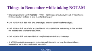 notam, notice to the airmen by icao icao | PPTX