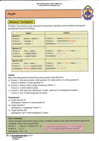 Nota Matematik Tingkatan 4