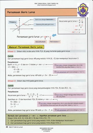 Nota Matematik Tingkatan 4