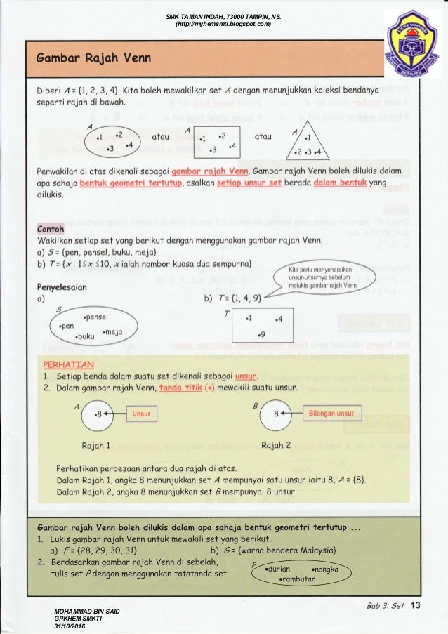 Nota matematik tingkatan 4