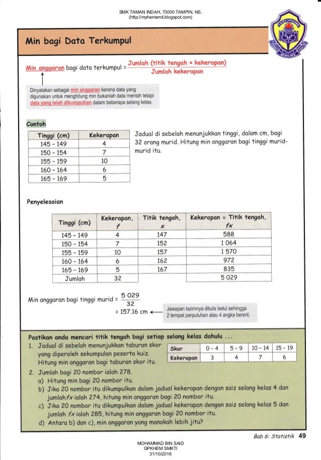 Nota matematik tingkatan 4