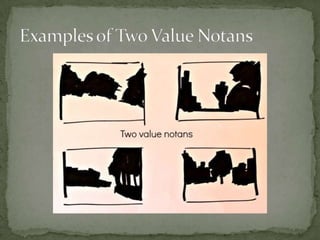 Examples of Two Value Notans
 