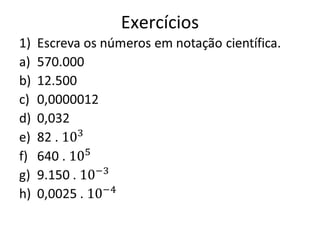Exercícios
 