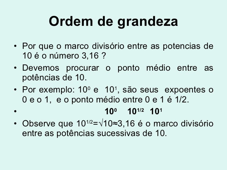 Grandezas Físicas Notação Padrão E Ordem De Grandeza