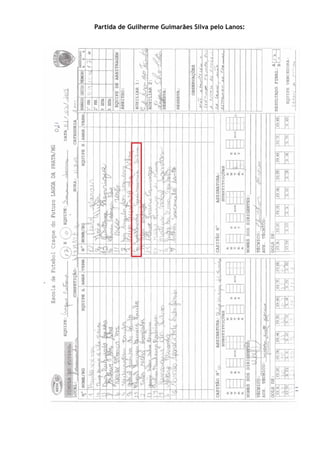 Partida de Guilherme Guimarães Silva pelo Lanos:
 