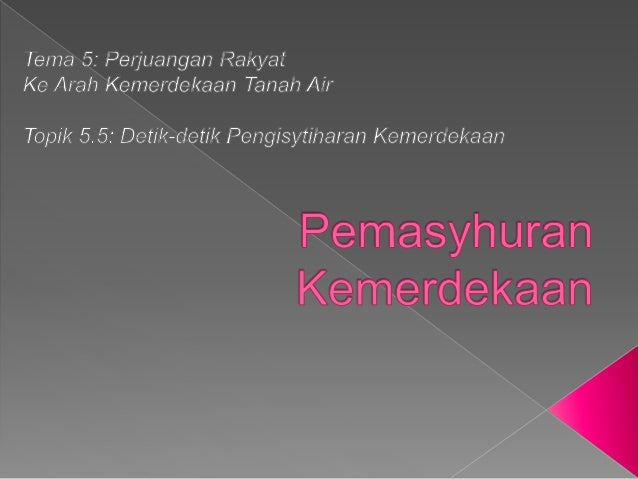 Pemasyhuran Kemerdekaan