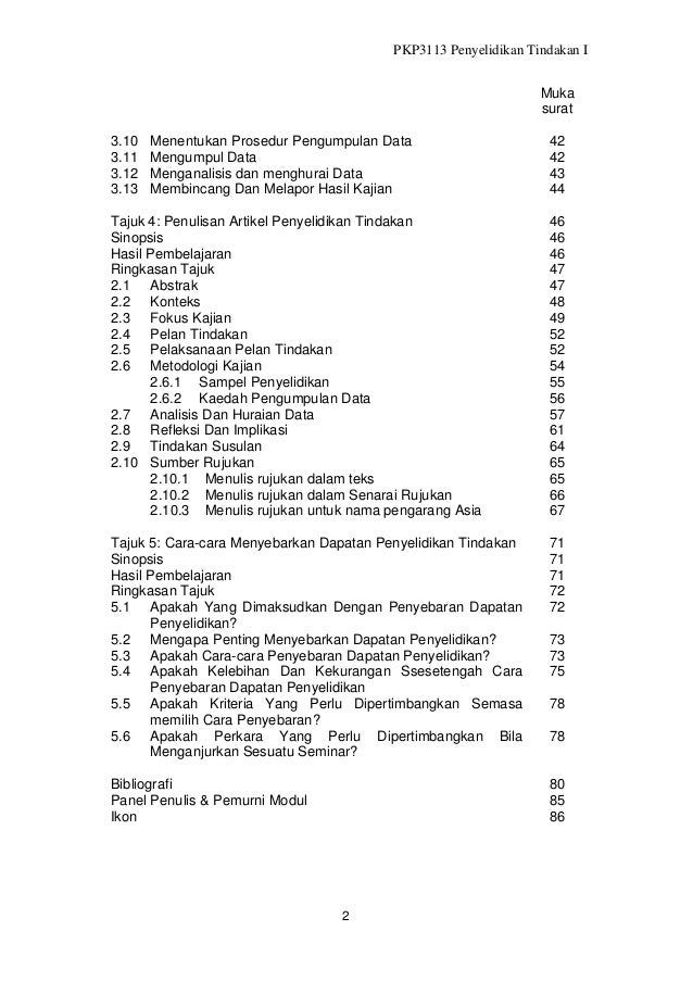 Berapa Muka Surat Dapatan Kajian