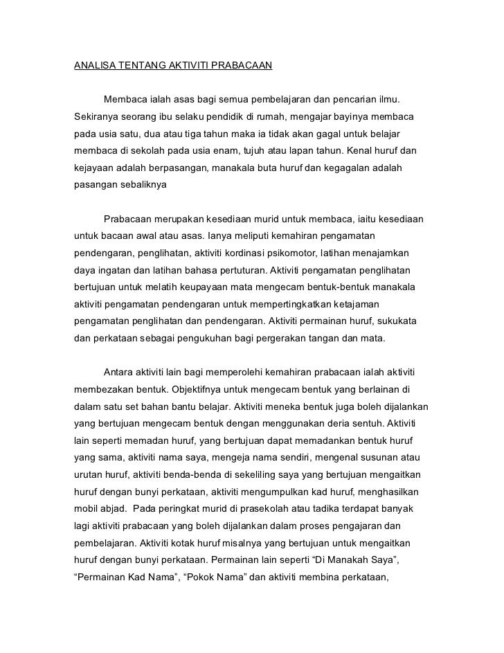 Nota Prabacaan Tulisan