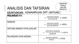 Untung bersih formula