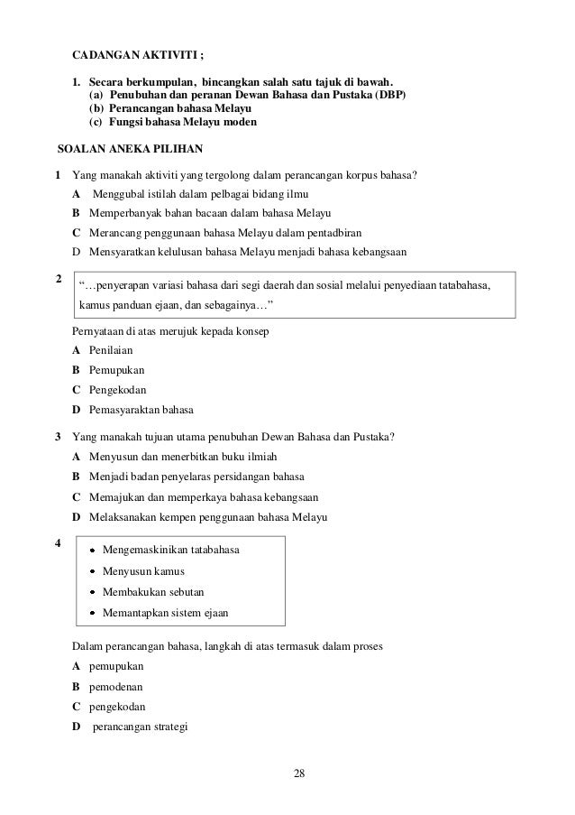 Soalan Variasi Bahasa Stpm - Selangor p