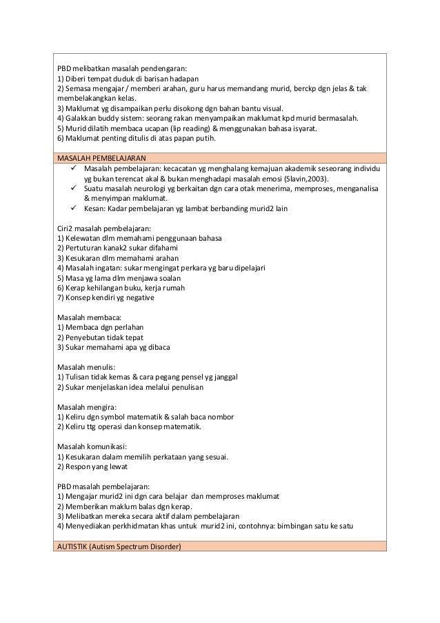 Nota Ringkas Pengurusan Bilik Darjah