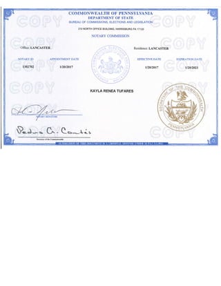 Notary Certification
