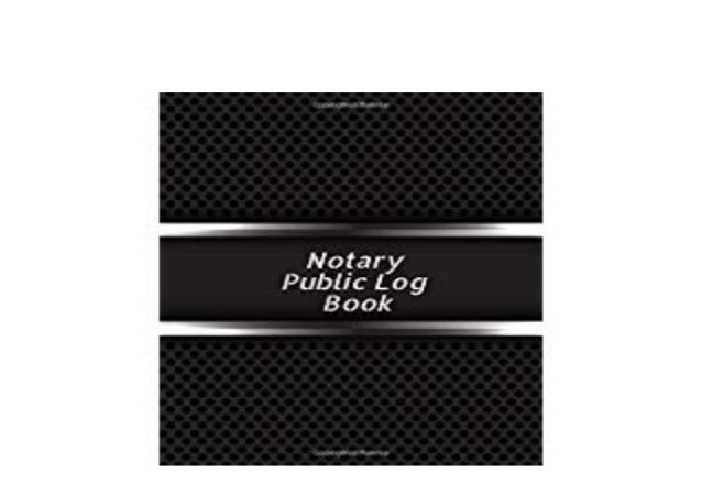 BOOK PAPERBACK LIBRARY Notary Public Logbook Official Notary Journal 