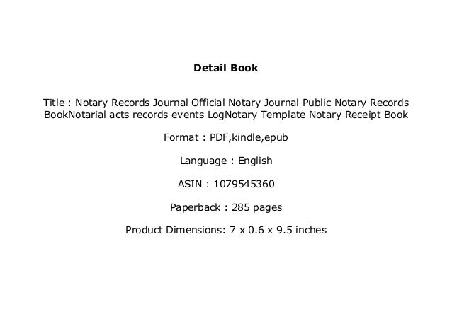 Library F R E E Notary Records Journal Official Notary Journal Publ Library F R E E Notary Records Journal Official Notary Journal Publ