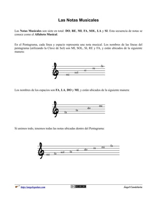 Notas Musicales