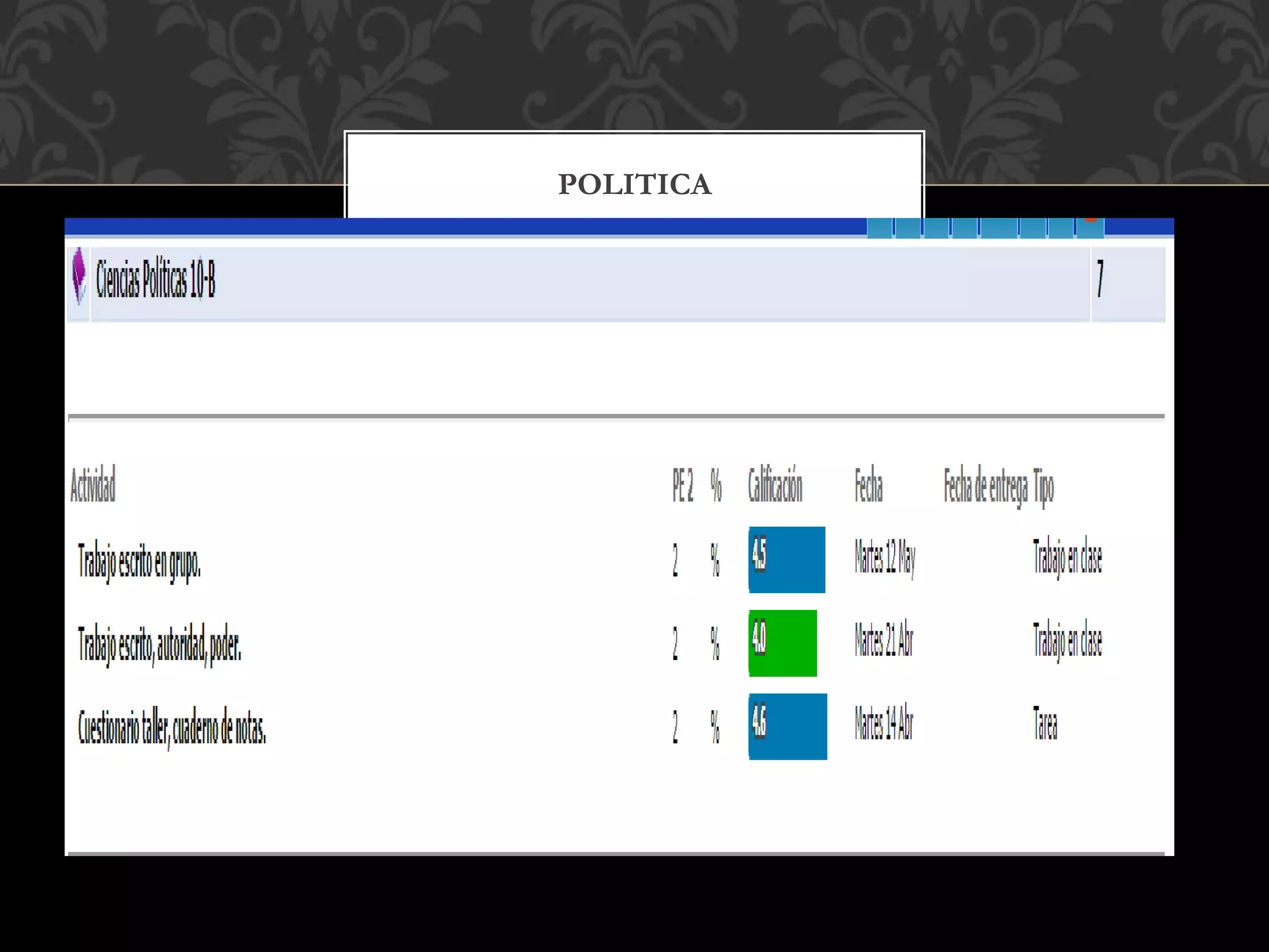 POLITICA