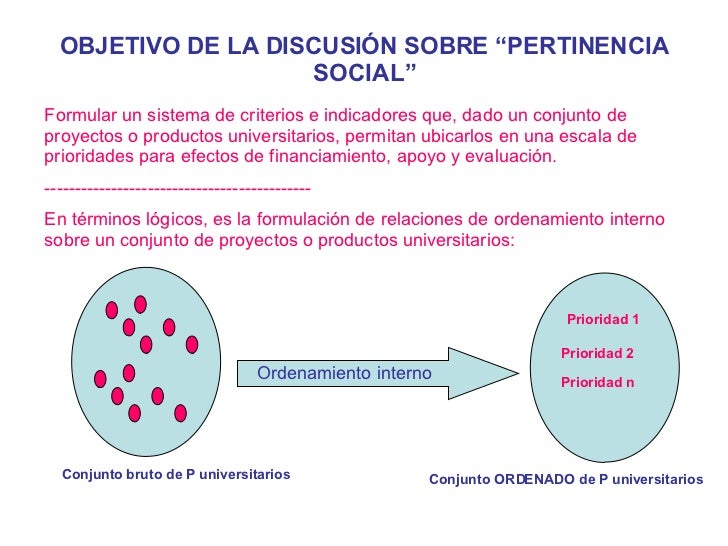 Notas Sobre Pertinencia Social