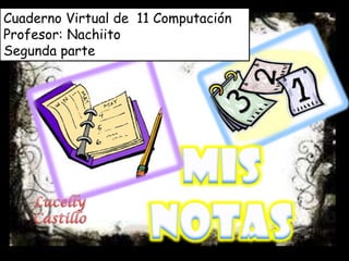 Cuaderno Virtual de 11 Computación
Profesor: Nachiito
Segunda parte
 