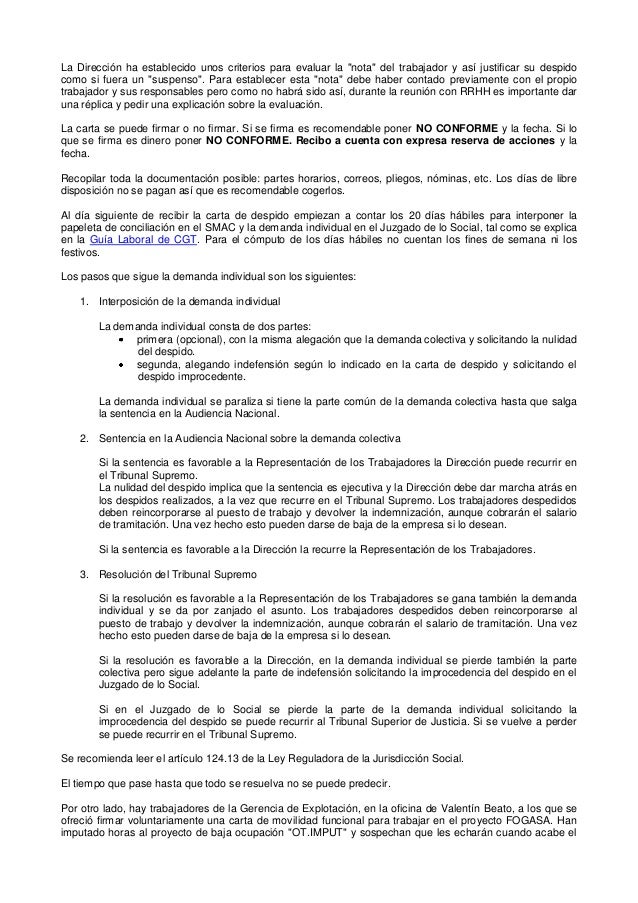 Carta De Despido Sin Firma De La Empresa - Recipes Site v