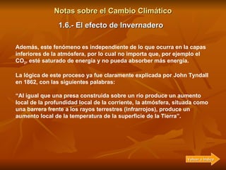 Notas sobre el Cambio Climático 1.6.-  El efecto de Invernadero Figura 12.- Balance energético del efecto de invernadero V...