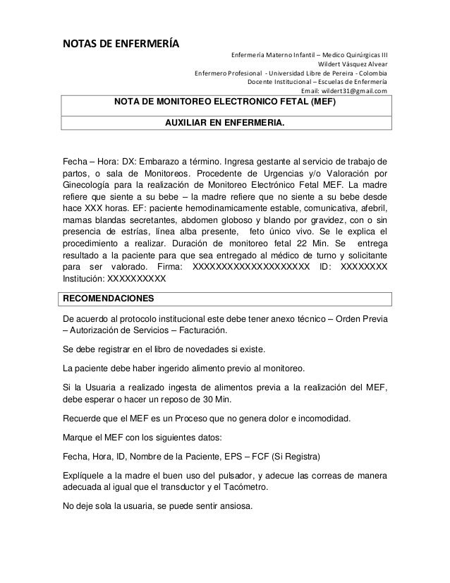 recibo paciente ejemplos de notas de enfermeria en hospitalizacion Nuevo Ejemplo recibo paciente ejemplos de notas de enfermeria en hospitalizacion Nuevo Ejemplo