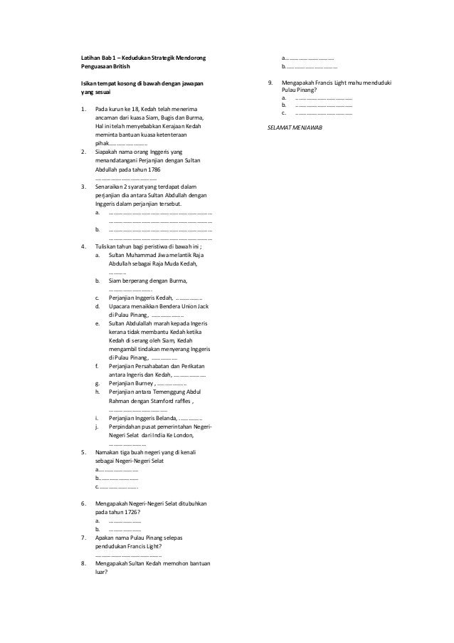 Nota sejarah f2 Nota sejarah f2