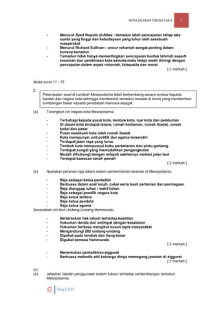 Nota Lengkap Sejarah Tingkatan 4
