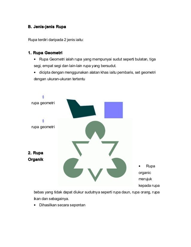 Nota Pendidikan Seni Visual Tingkatan 1