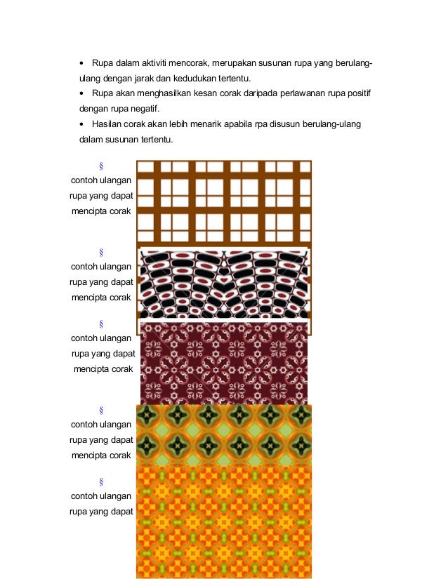 NOTA PENDIDIKAN SENI VISUAL TINGKATAN 1