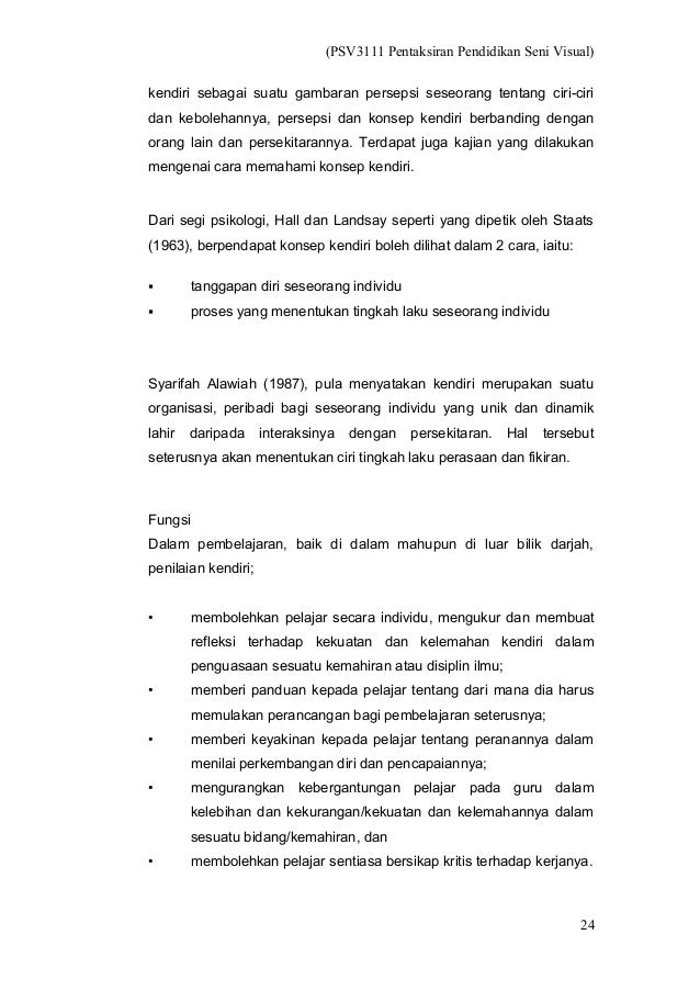 Pengujian Pengukuran Penilaian Dalam Pentaksiran Psv