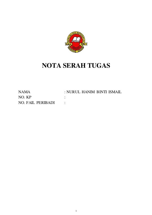 Contoh Surat Pemberitahuan Ketua Jabatan Bertukar