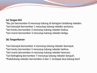 NOTASI ASAS MUZIK DAN PENJARIAN REKORDER | PPTX