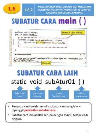 Subatur Cara Java Nota Subjek Sains Komputer Tingkatan 4 lengkap - SUBJEK MPEI | PDF