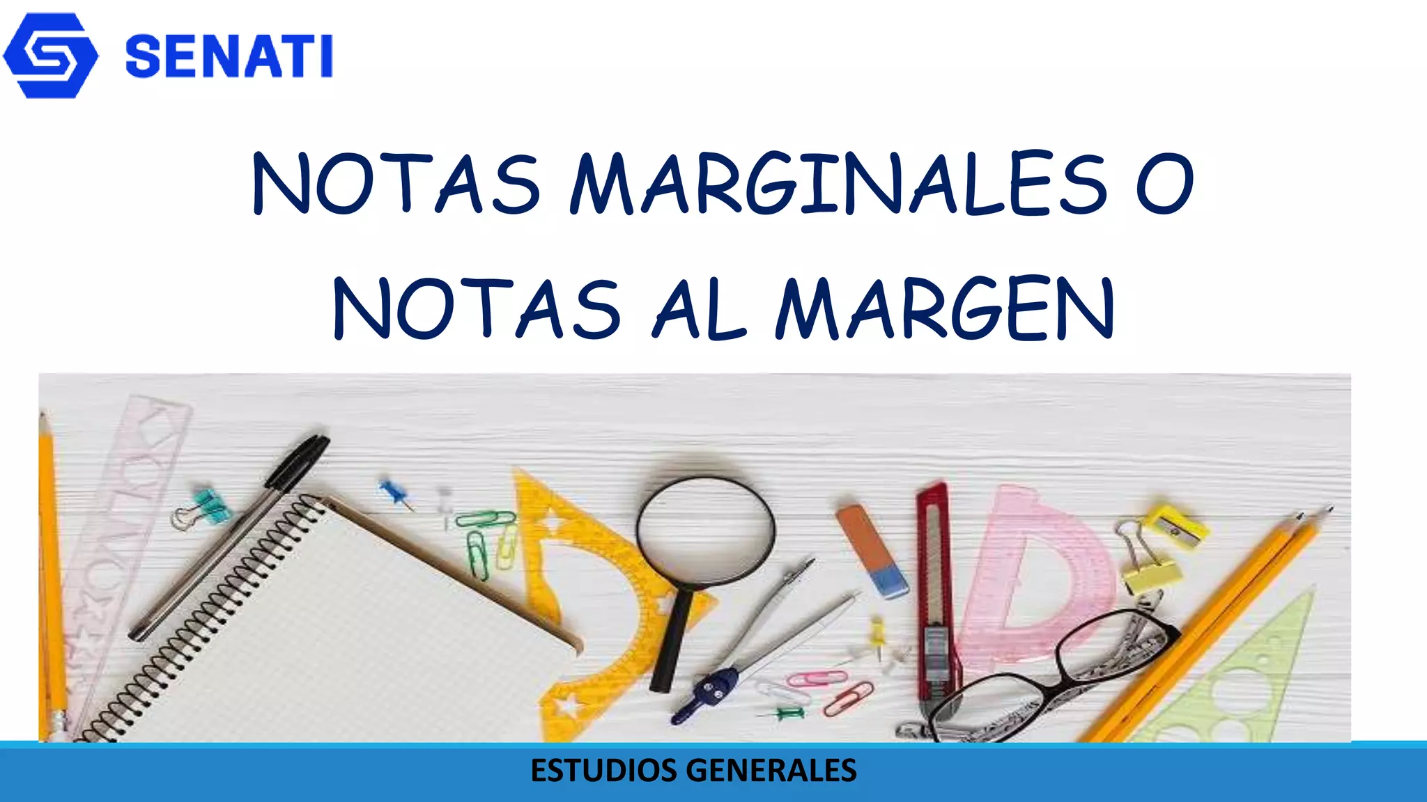 Notas marginales o notas al margen PPT